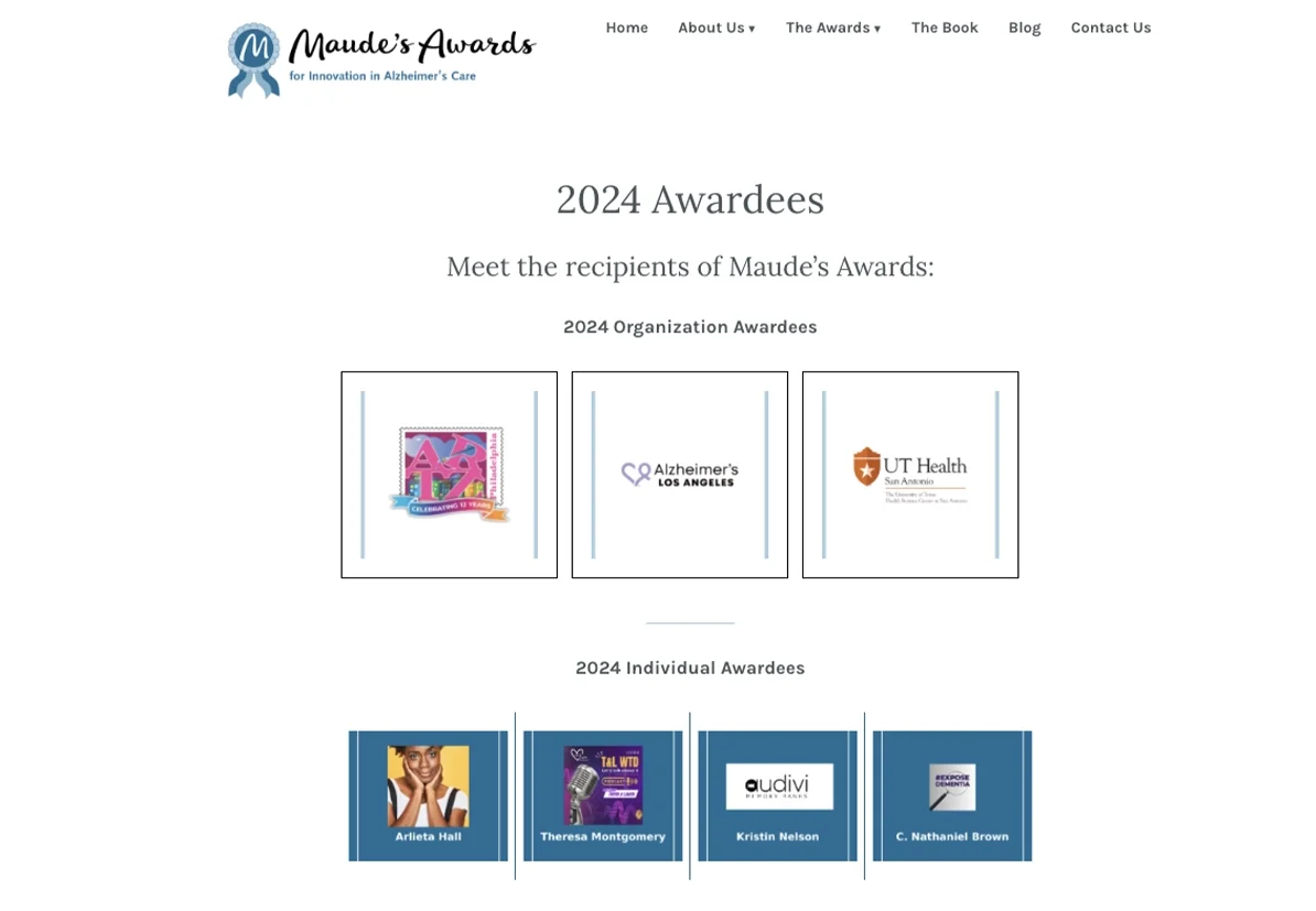 Maude's Award's Winner!
