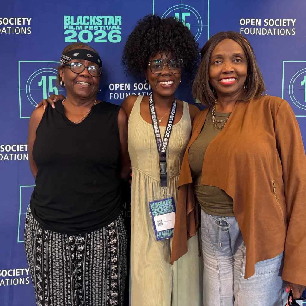 Arelita with fellow attendees at the 2026 BlackStar Film Festival