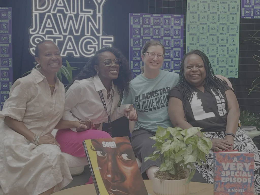 Arelita participating in a panel at the BlackStar Film Festival