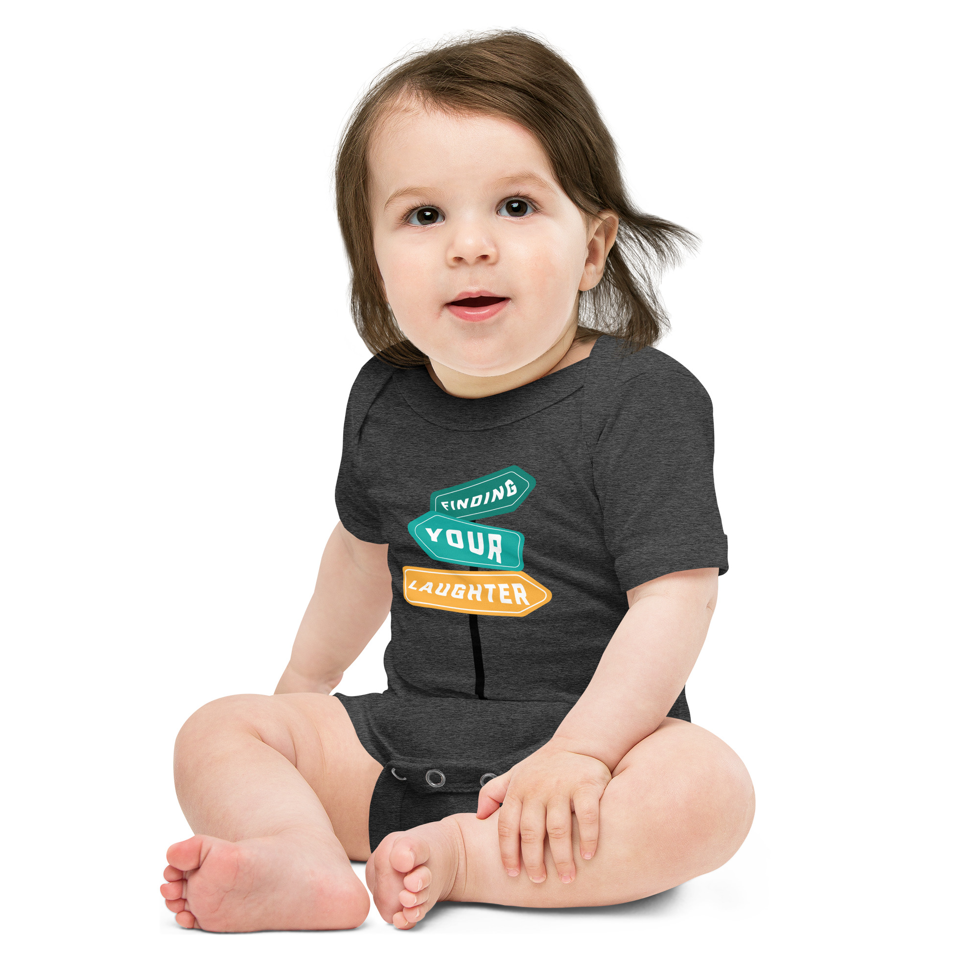 Finding Your Laughter Baby short sleeve one piece - Image 9