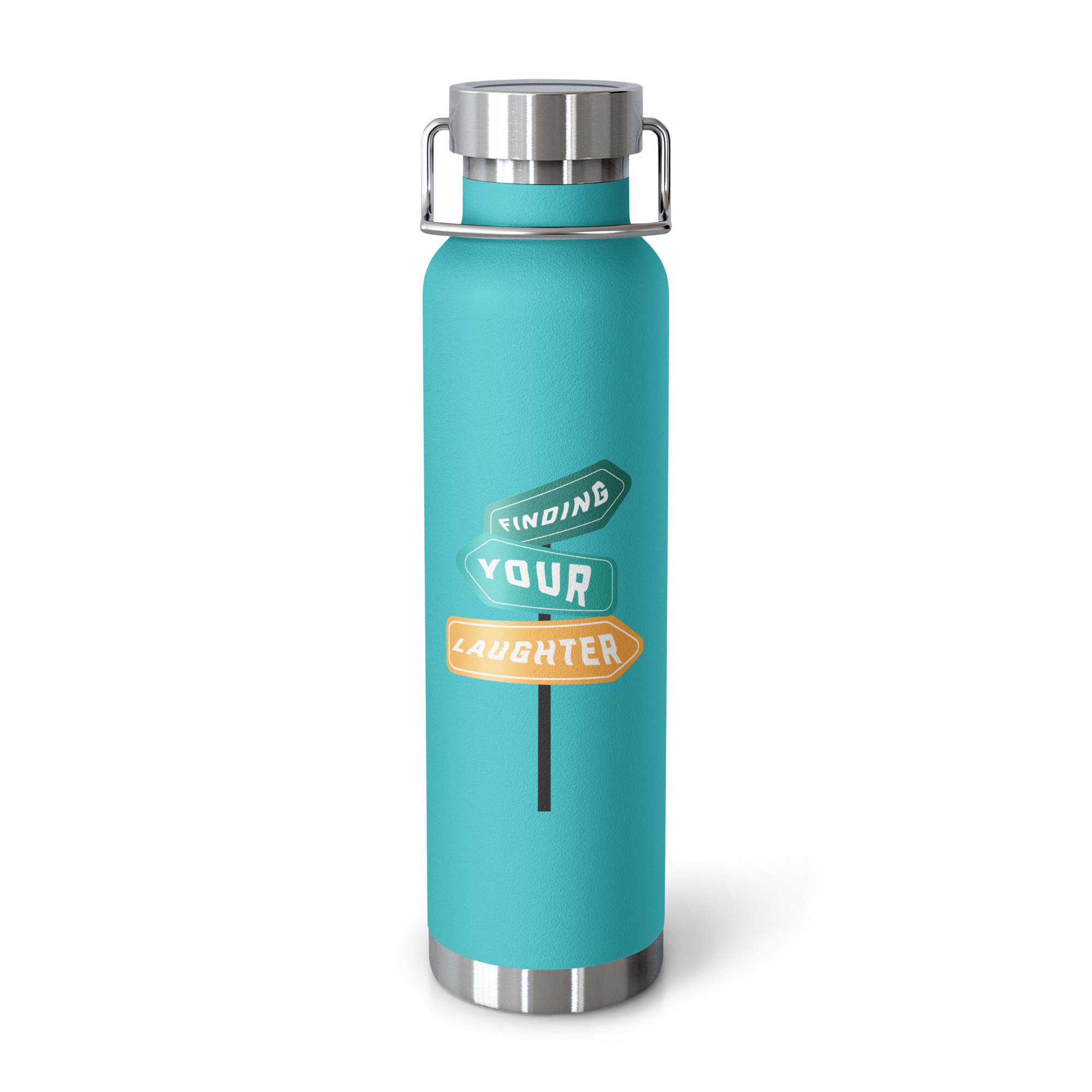Finding Your Laughter - Copper Vacuum Insulated Bottle - Image 3