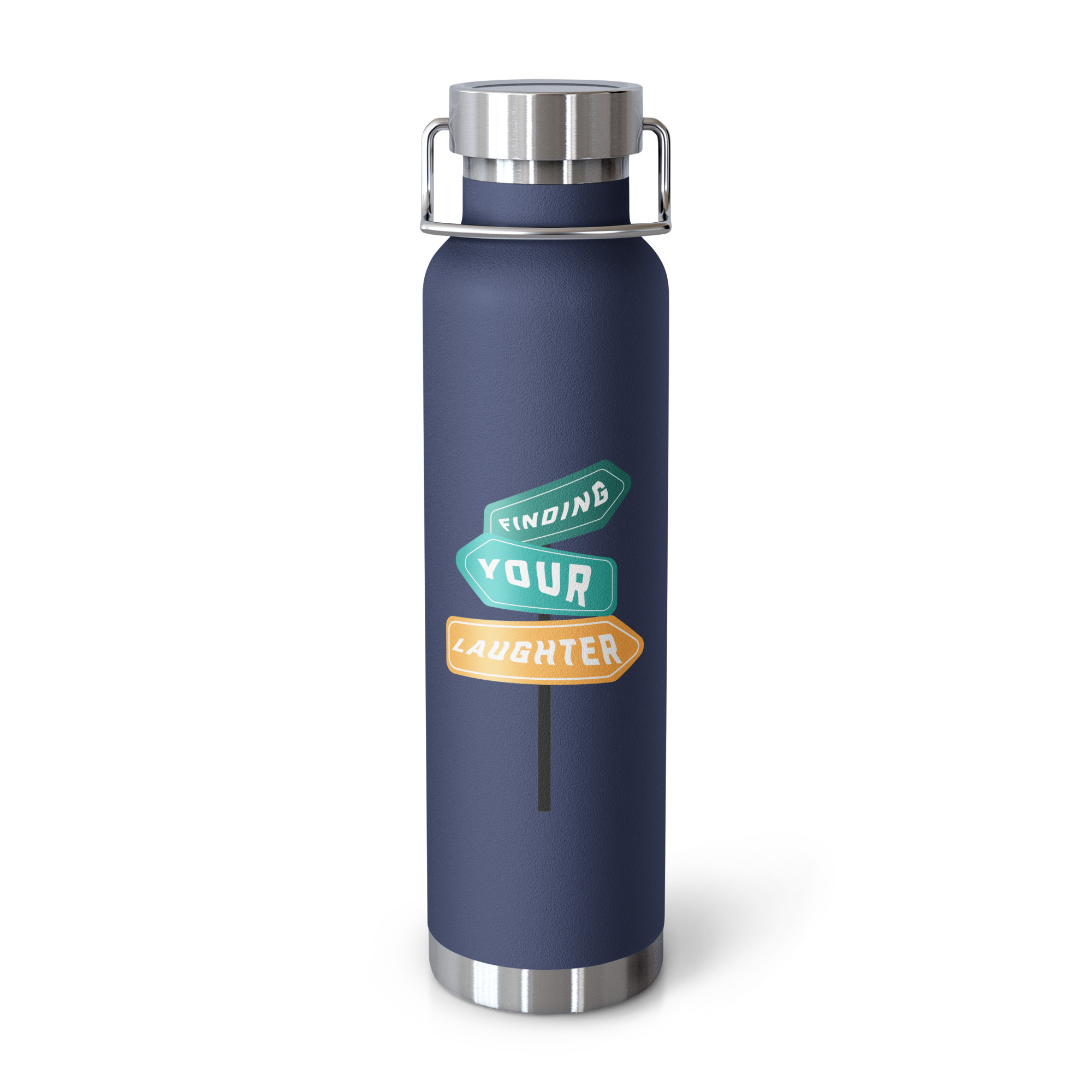 Finding Your Laughter - Copper Vacuum Insulated Bottle - Image 4