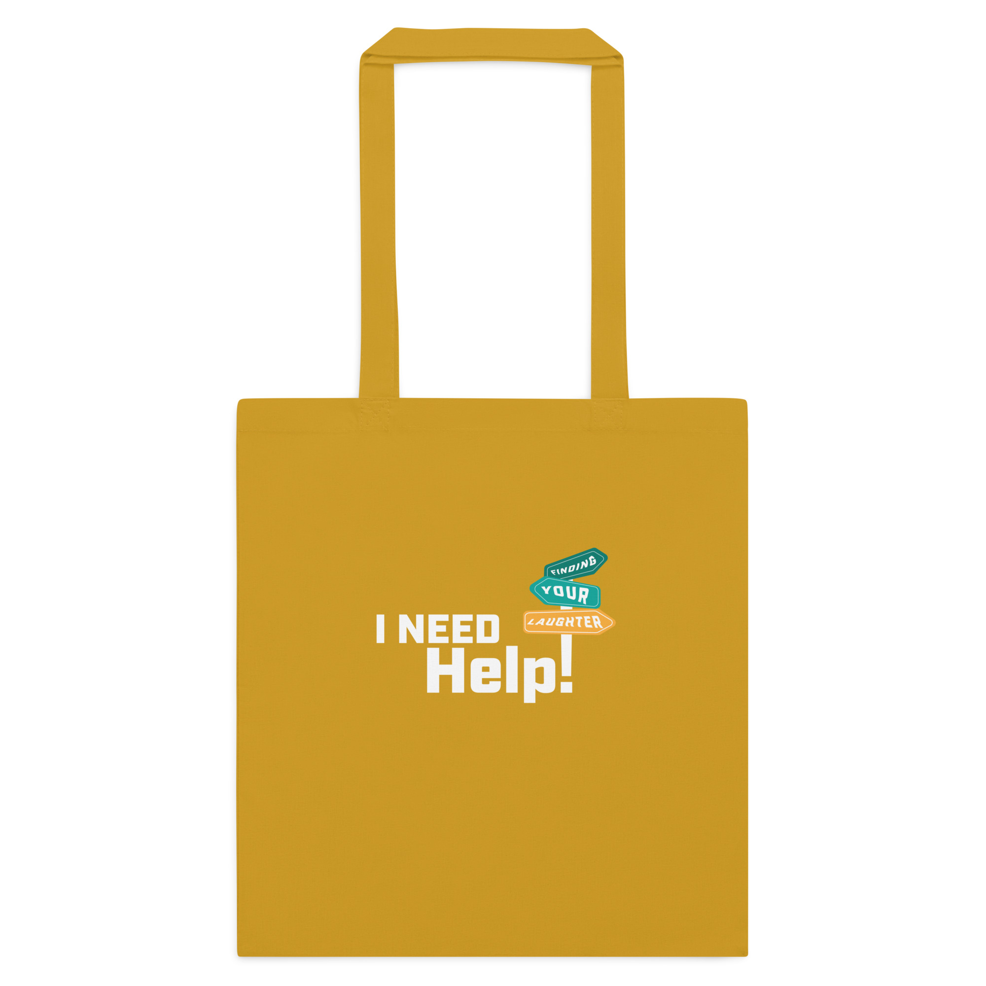 I Need Help! Finding Your Laughter - Cotton color tote bag - Image 10