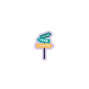 Finding Your Laughter- Bubble-free stickers